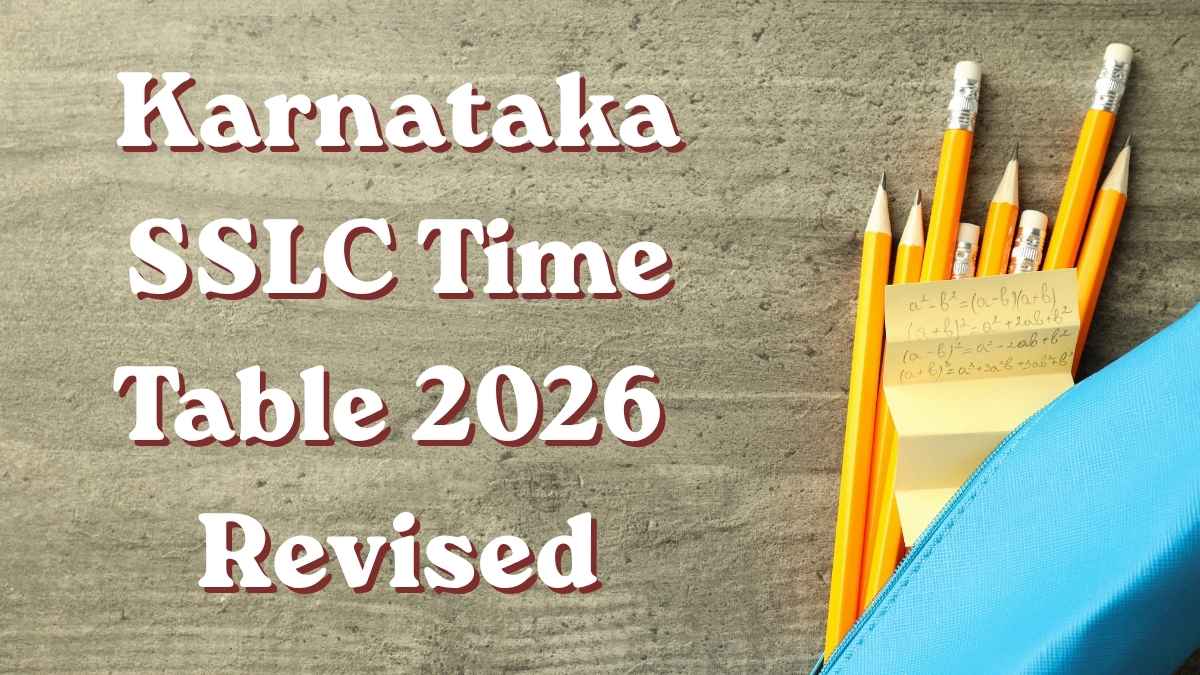 Karnataka SSLC Time Table 2026 Revised